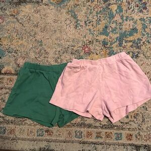 TBBC pink and green shorts 3t play condition
